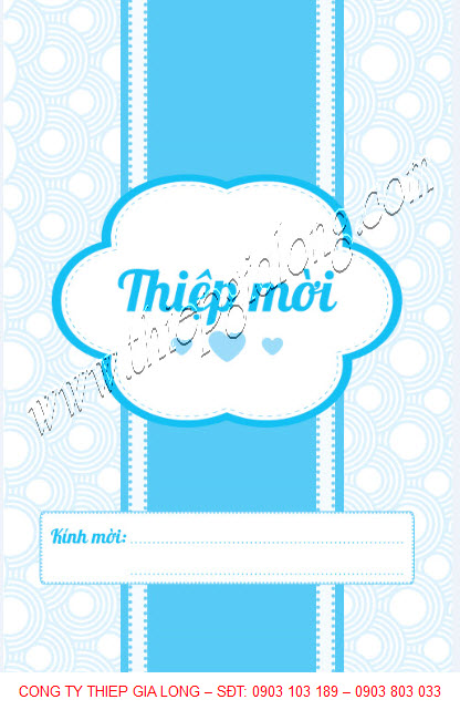 bao thư thiệp thôi nôi 