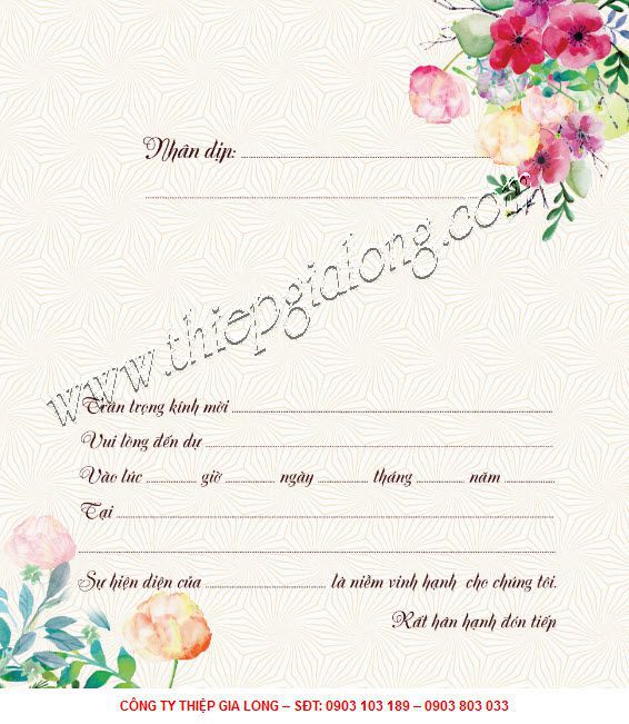 thiệp mời sinh nhật sang trọng