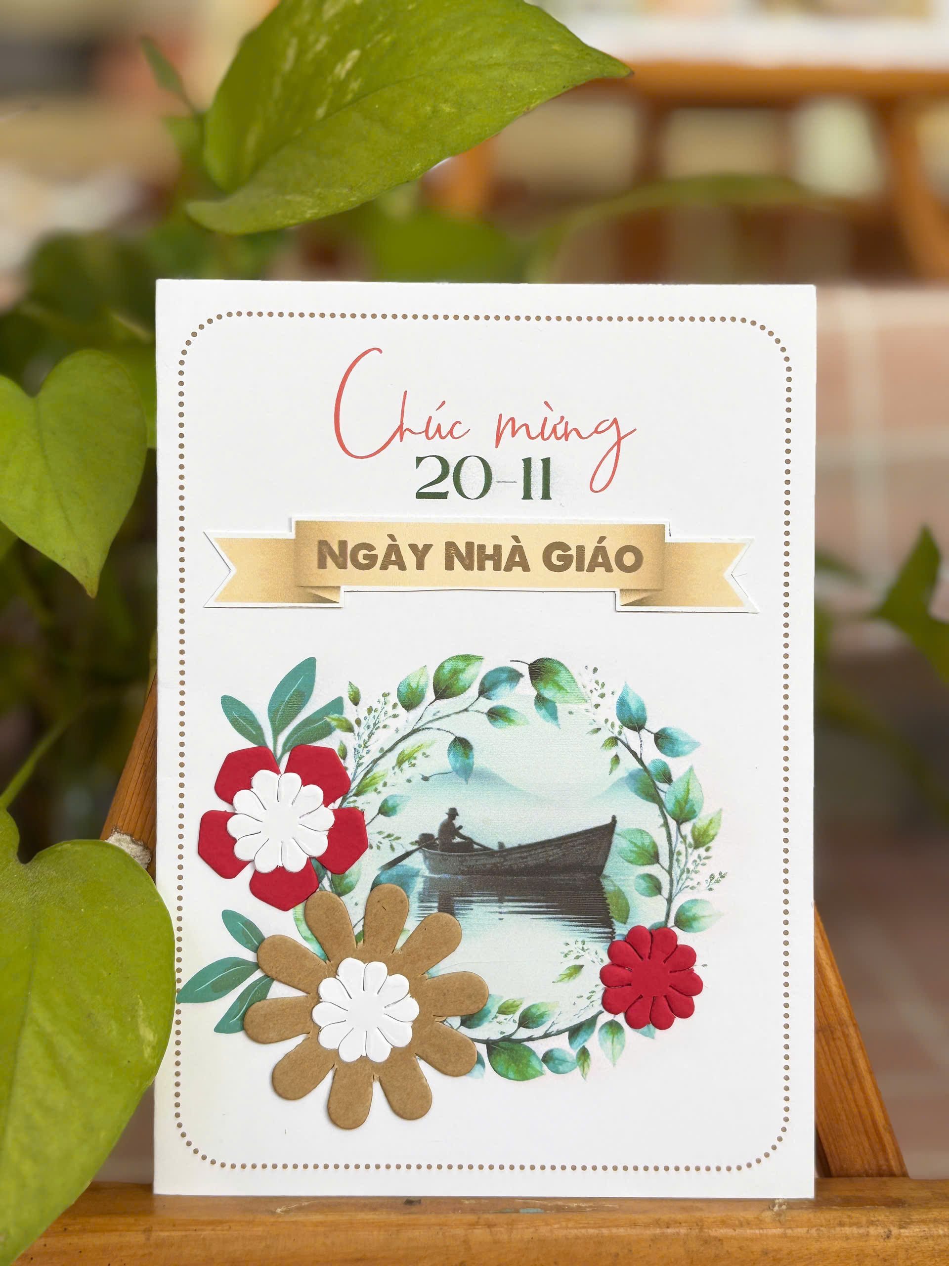 thiệp thủ công 20 tháng 11