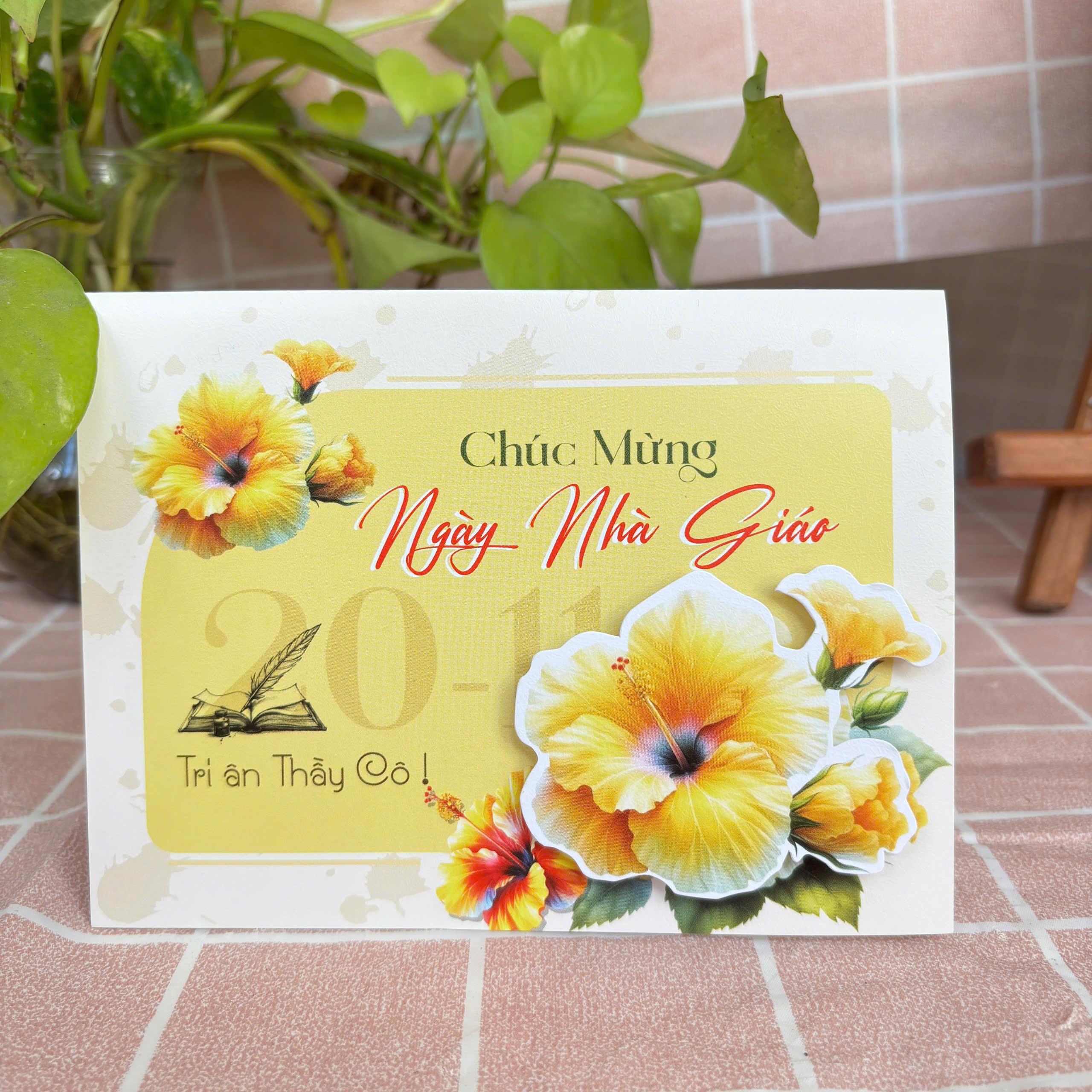 Thiệp chúc mừng 20/11 dán nổi đẹp tặng thầy cô Thiệp chúc mừng 20/11 dán nổi đẹp tặng thầy cô