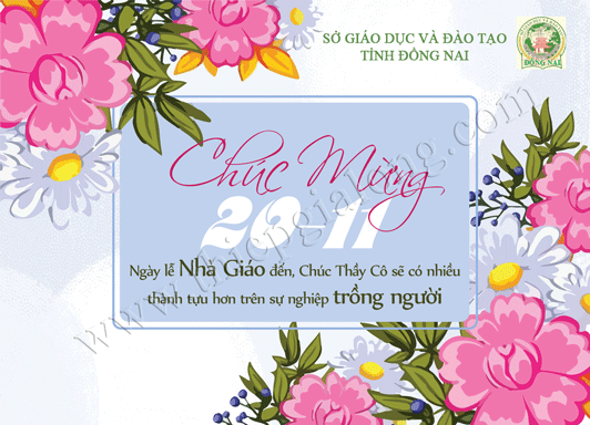 thiệp 20 tháng 11 online