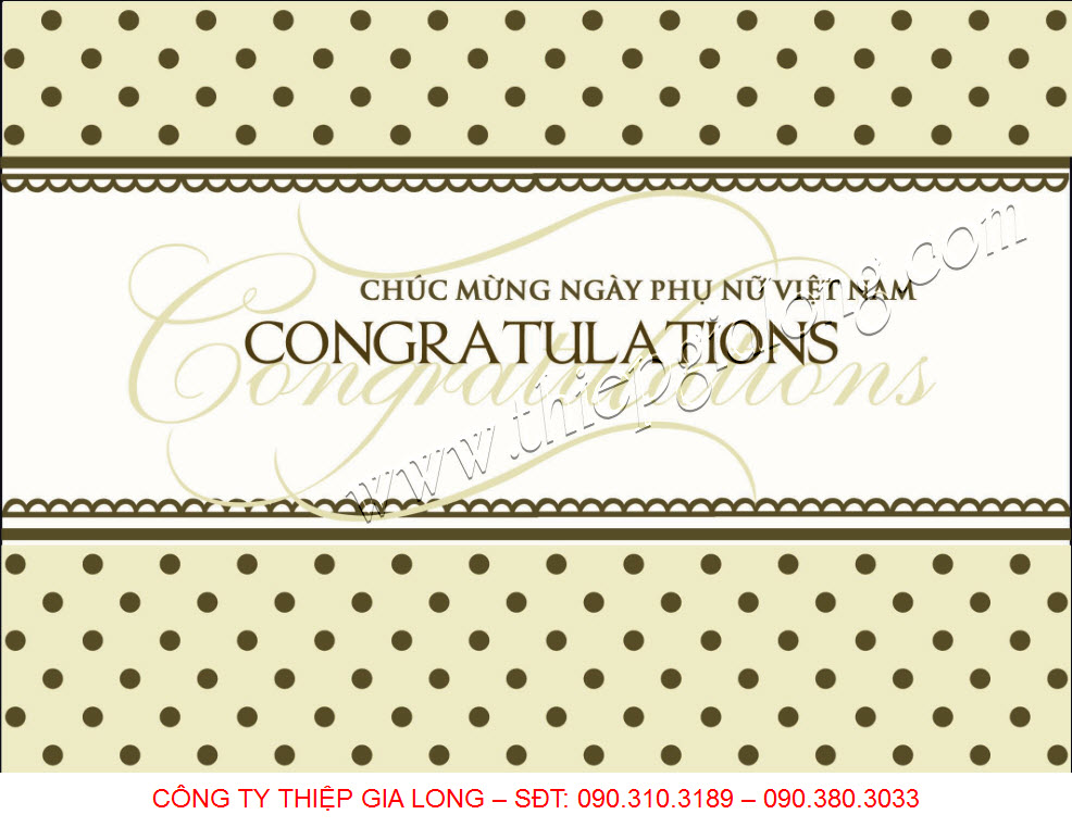 Thiệp chúc mừng 20 tháng 10