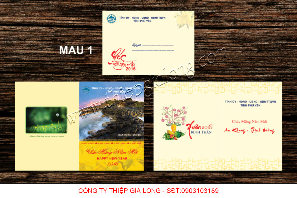 Thiệp xuân thiết kế riêng