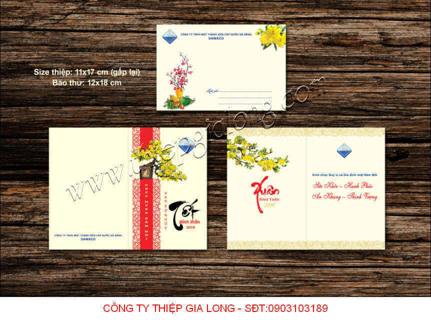 Thiệp tết thiết kế riêng