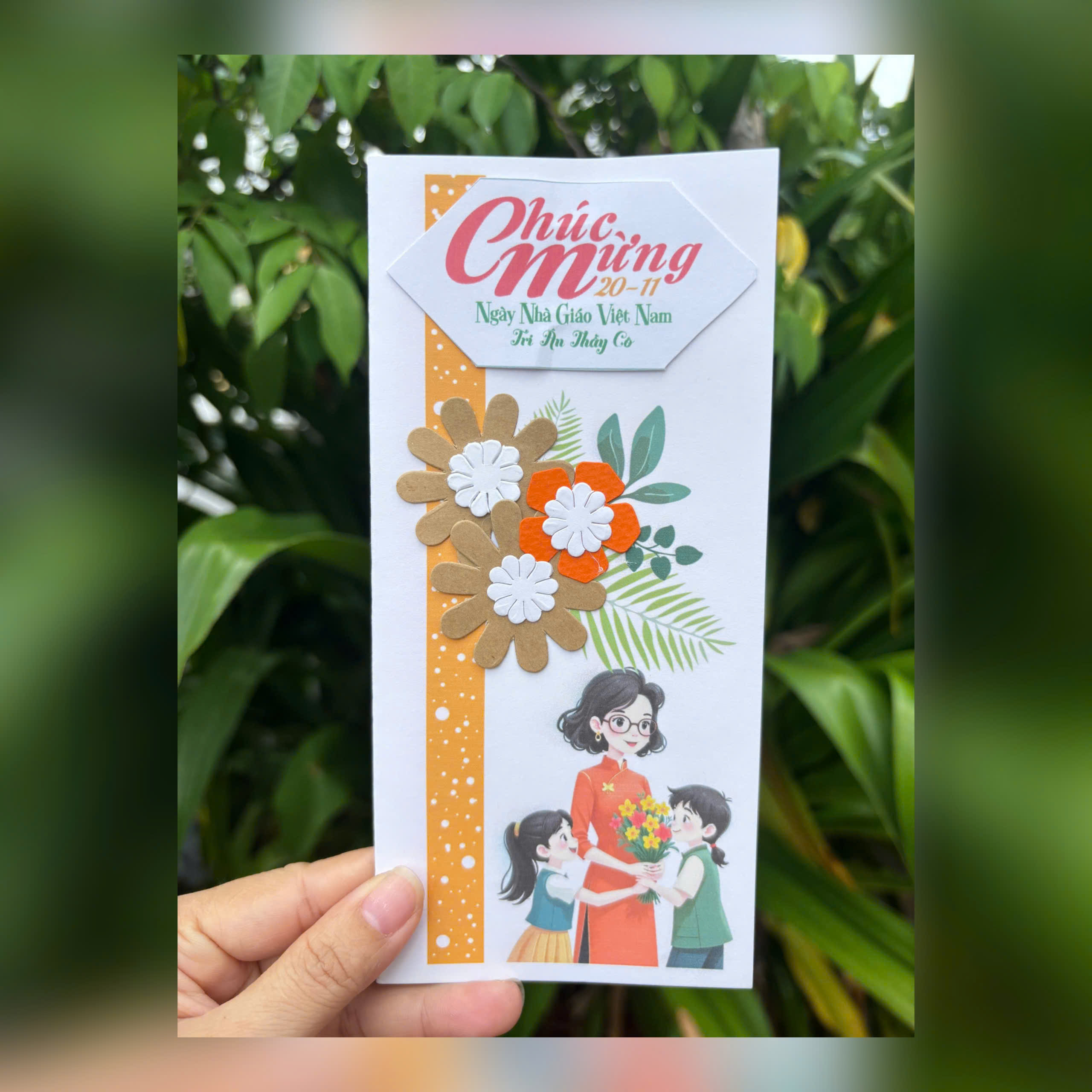 thiệp handmade 20 tháng 11