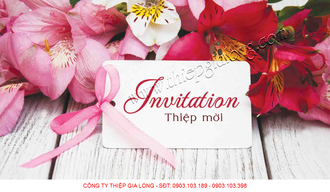 Mẫu thiệp mời sinh nhật ép nhũ