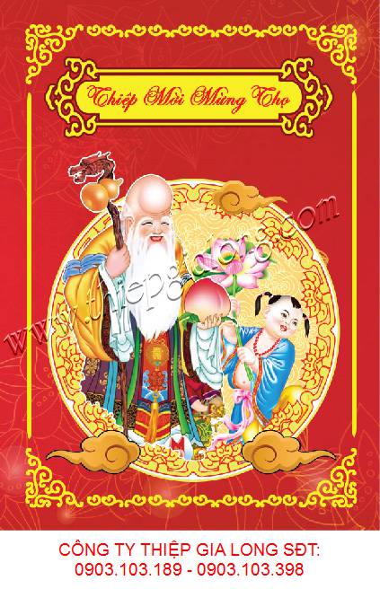thiệp mời mừng thọ thiệp mời mừng thọ