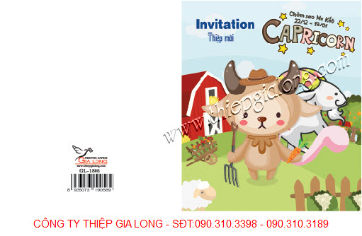 Mẫu thiệp mời sinh nhật cá tính