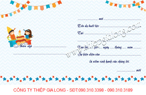 thiệp mời sinh nhật