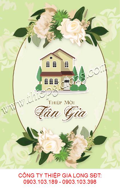 thiệp mời tân gia