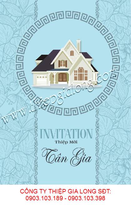 thiệp mời tân gia
