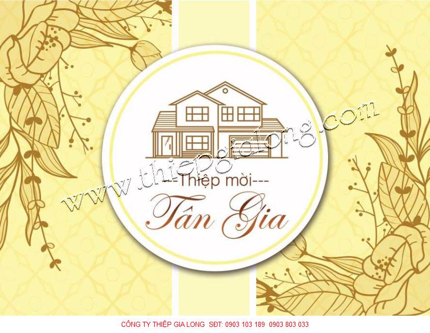 thiệp mời tân gia 
