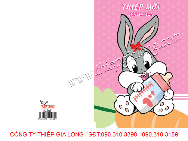 Thiệp mời thôi nôi