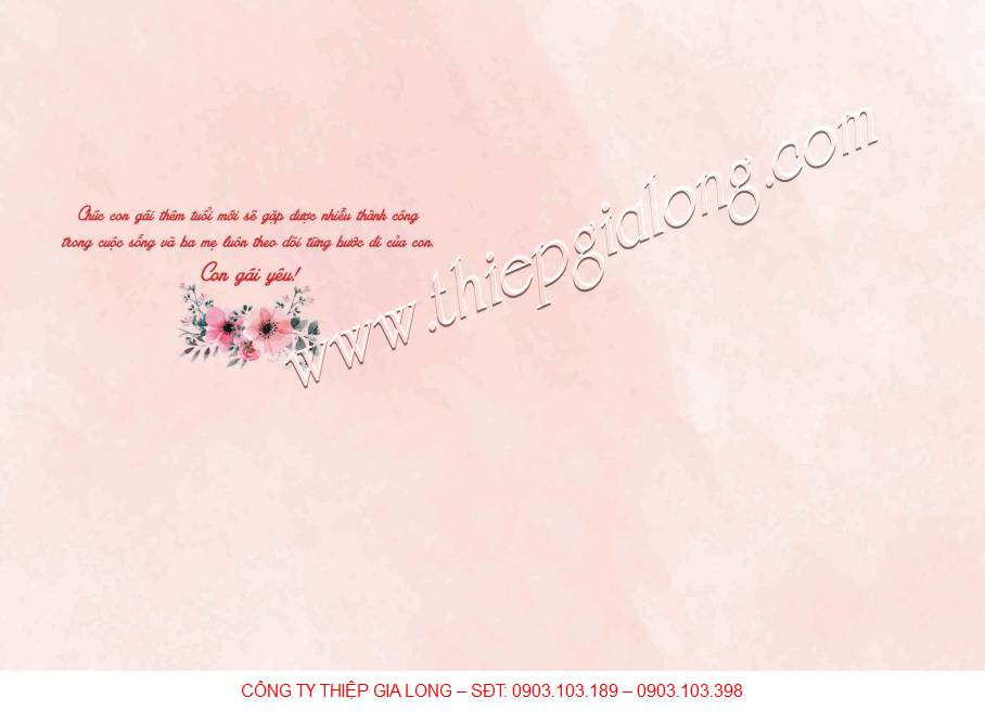 Thiệp chúc mừng sinh nhật sang trọng 