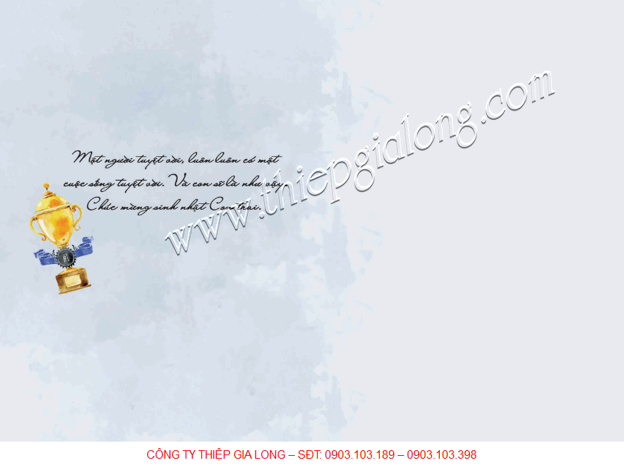 mẫu thiệp chúc mừng sinh nhật tặng con trai yêu