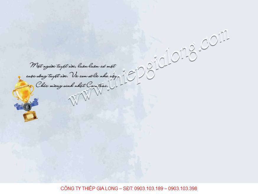 Thiệp chúc mừng sinh nhật sang trọng 