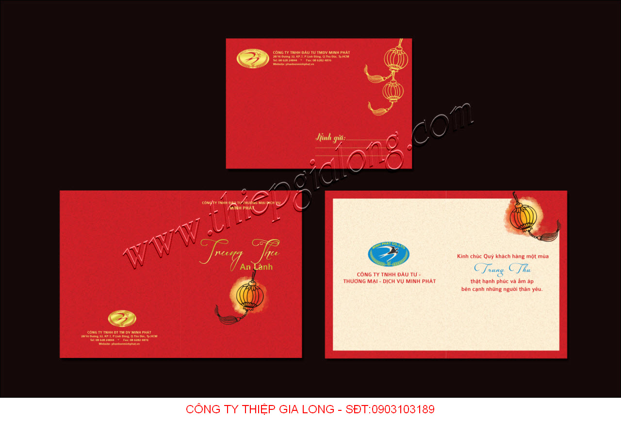 thiệp trung thu sang trọng