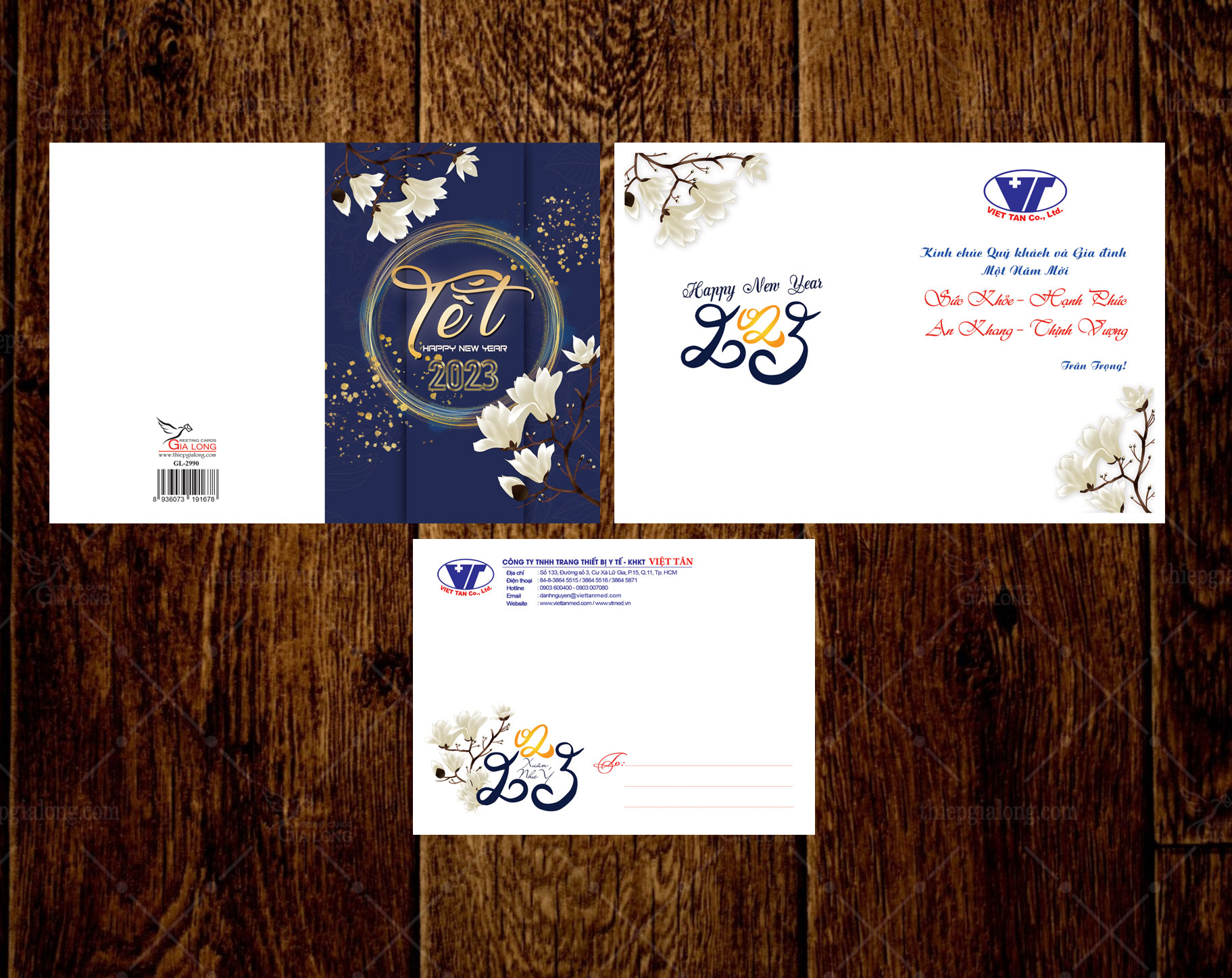 thiệp xuân giáp thìn 2024