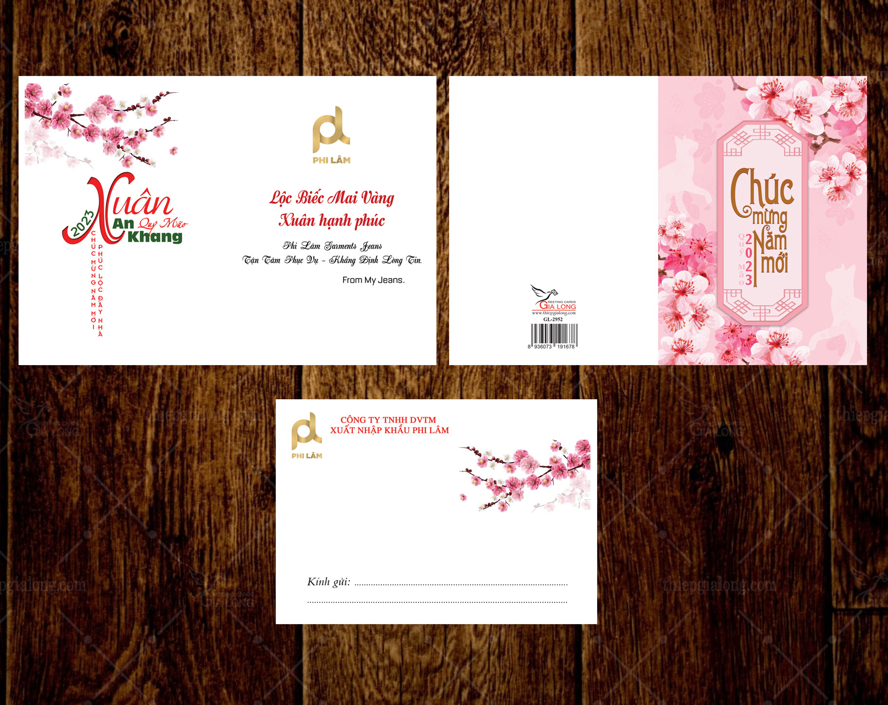 thiệp xuân giáp thìn 2024