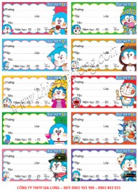 Nhãn Tập Học Sinh 10 Ô Trung