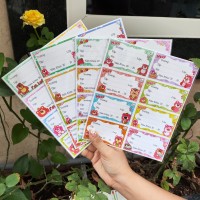 Nhãn Tập Học Sinh 8 ô