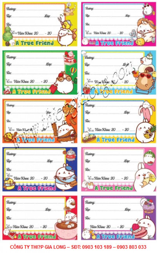 Nhãn vở đẹp NT-5 Nhãn Vở Đẹp Nt-5