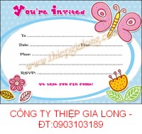 Thiệp Mời Sinh Nhật Tiếng Anh