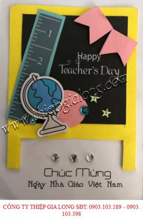 Thiệp mừng ngày 20 tháng 11 handmade HK-04