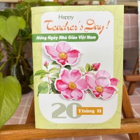Thiệp Tri Ân Thầy Cô Dán Nổi