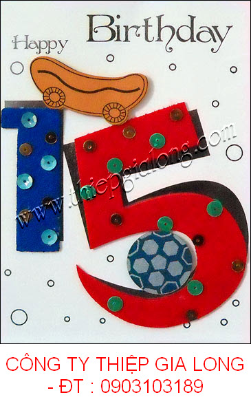Đặt mua thiệp sinh nhật thủ công bộ số GL-448