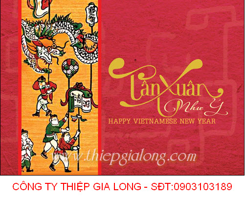 Địa chỉ công ty in thiệp chúc mừng năm mới đẹp giá rẻ tại Hà Nội  In Viễn  Đông