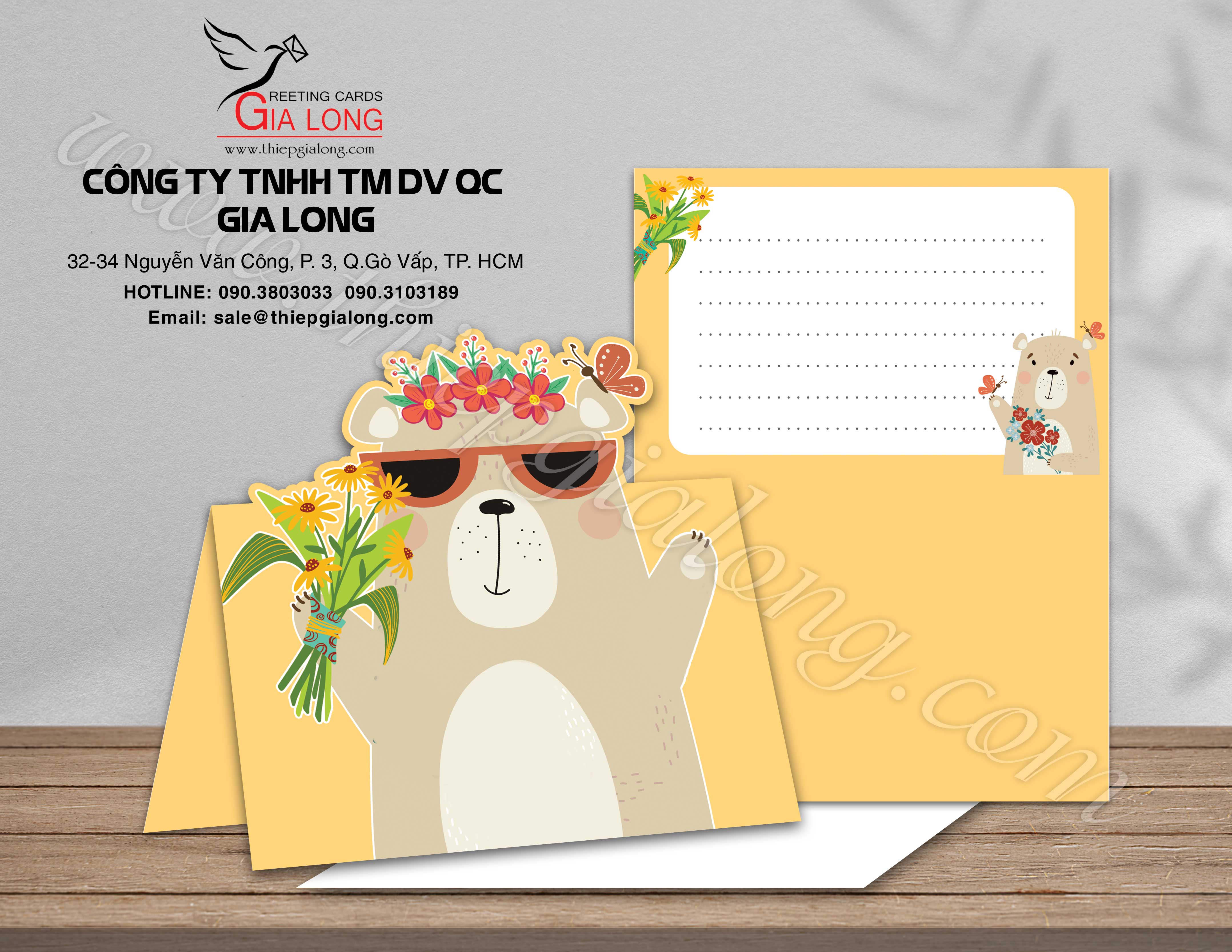 Mẫu thiệp 8-3 độc đáo GL-3196