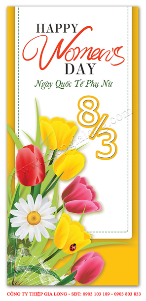 Mẫu Thiệp Chúc Mừng 8 tháng 3 Tặng Mẹ CA-865