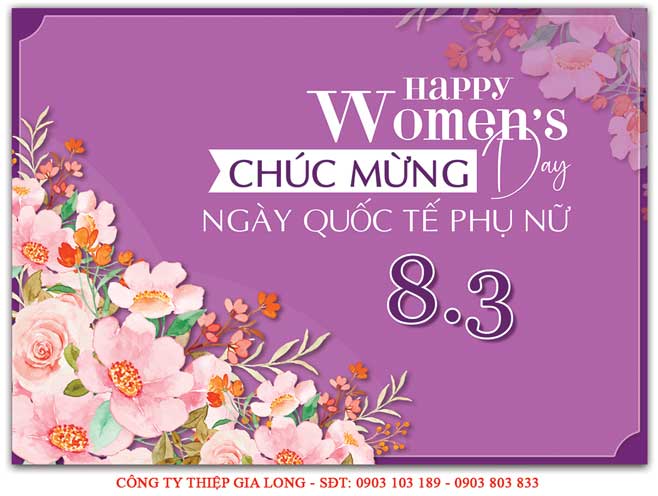 Mẫu Thiệp Chúc Mừng 8 Tháng 3 Ý Nghĩa CA-873