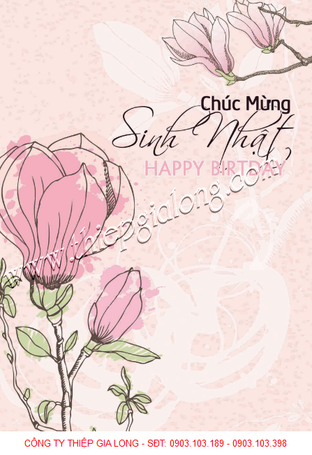 Mẫu thiệp chúc mừng sinh nhật sang trọng GL-2044