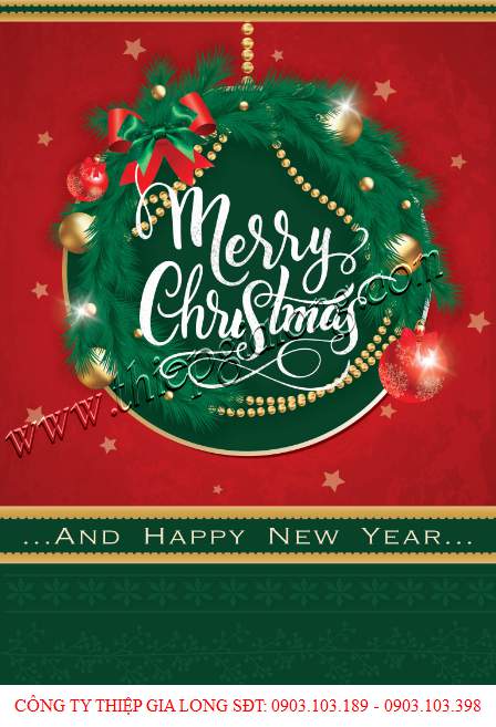 Mẫu thiệp noel giá rẻ GL-2466