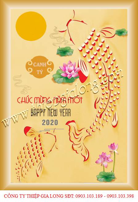 Mẫu thiệp chúc tết đẹp GL-2443