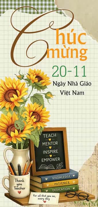 Mẫu thiệp ngày nhà giáo Việt Nam 20 11 CA-1093