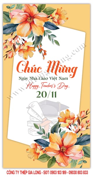 Mẫu thiệp tặng thầy cô CA 946