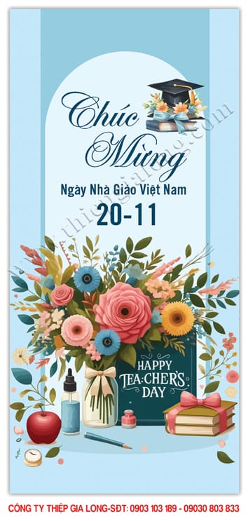 Mẫu thiệp tặng thầy cô GL-3375