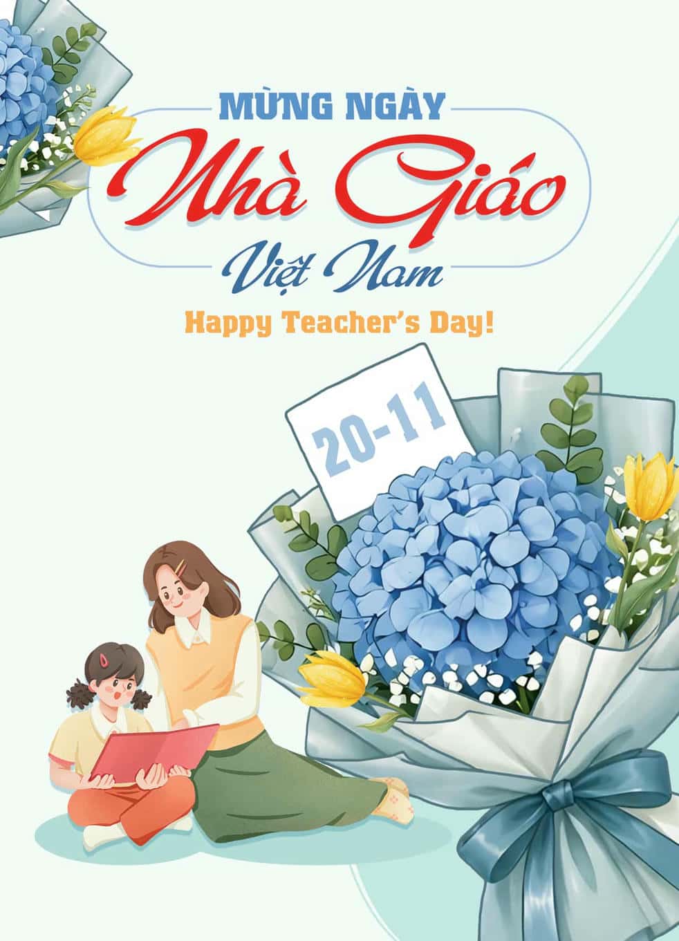 Mẫu thiệp tri ân thầy cô 20 tháng 11 CA-1102