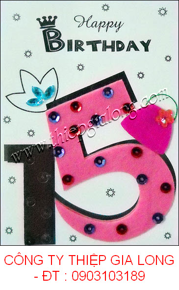 Mua thiệp sinh nhật thủ công bộ số GL-447