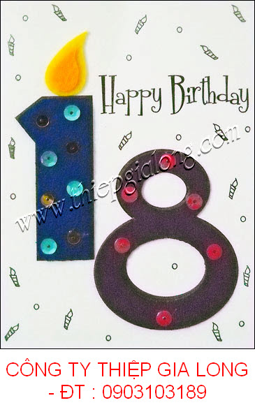 Mua thiệp sinh nhật thủ công bộ số GL-452