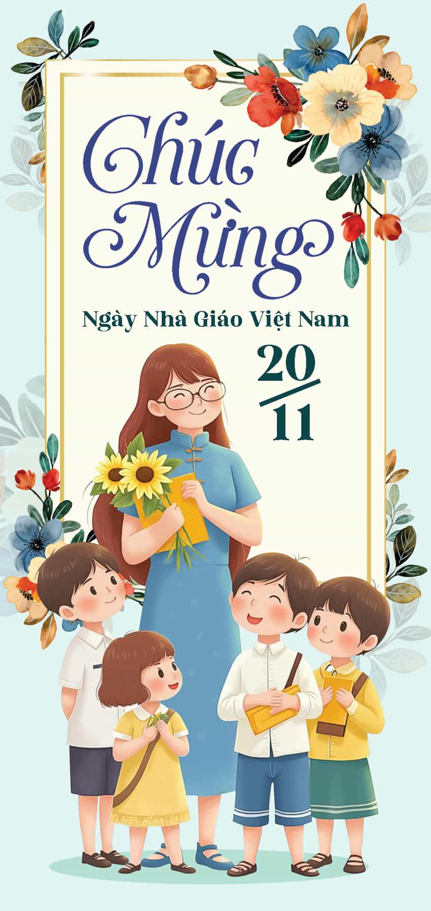 Thiệp 20/11 đẹp GL-3484