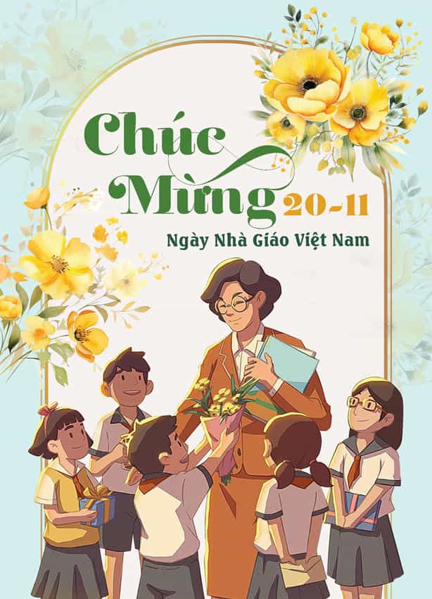 Thiệp 20/11 tặng cô giáo GL-3500