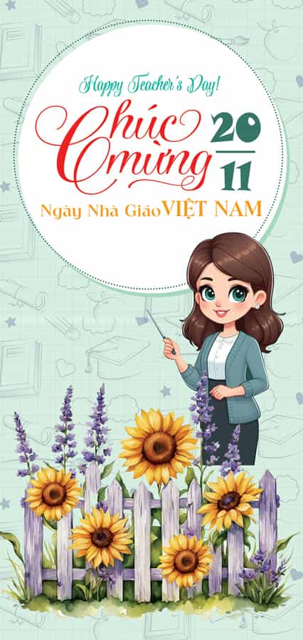 Thiệp 20 tháng 11 CA-1036