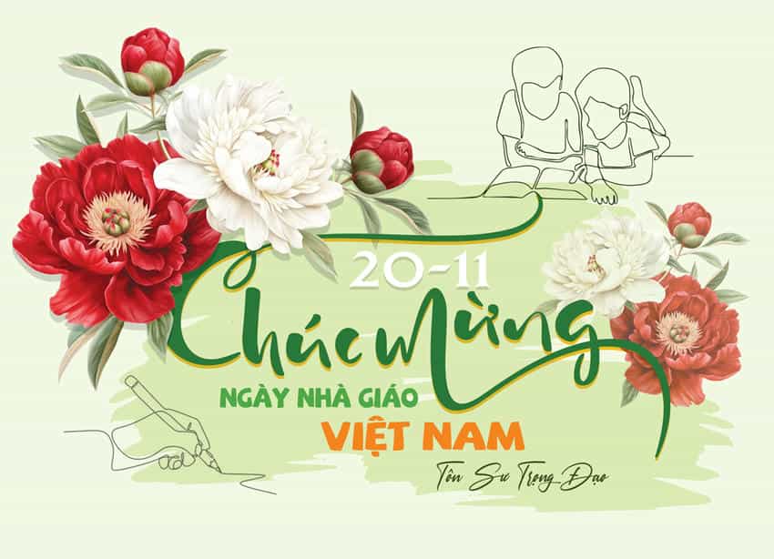 Thiệp 20 tháng 11 CA-1042