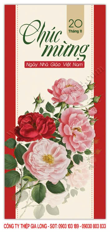 Thiệp 20 tháng 11 tặng cô CA 962