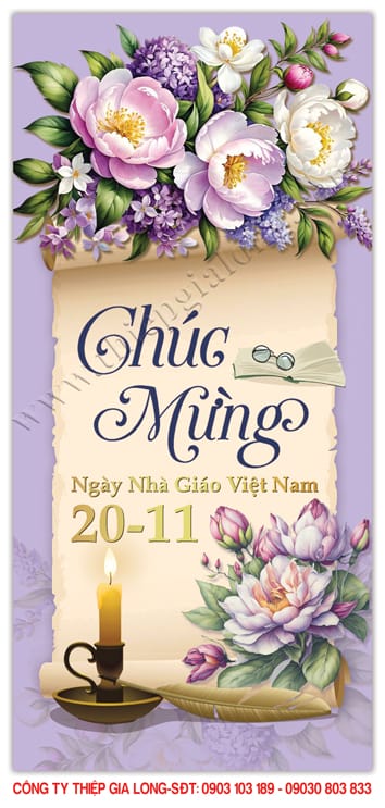 Thiệp 20 tháng 11 tặng cô GL-3376