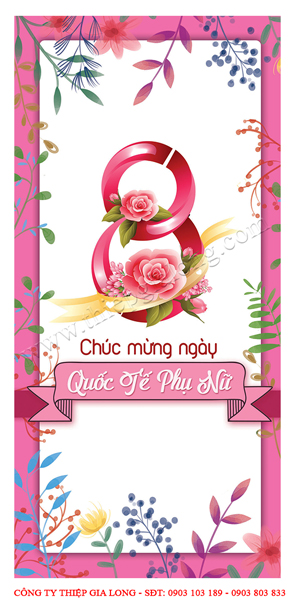 Thiệp 8 tháng 3 đẹp CA-856